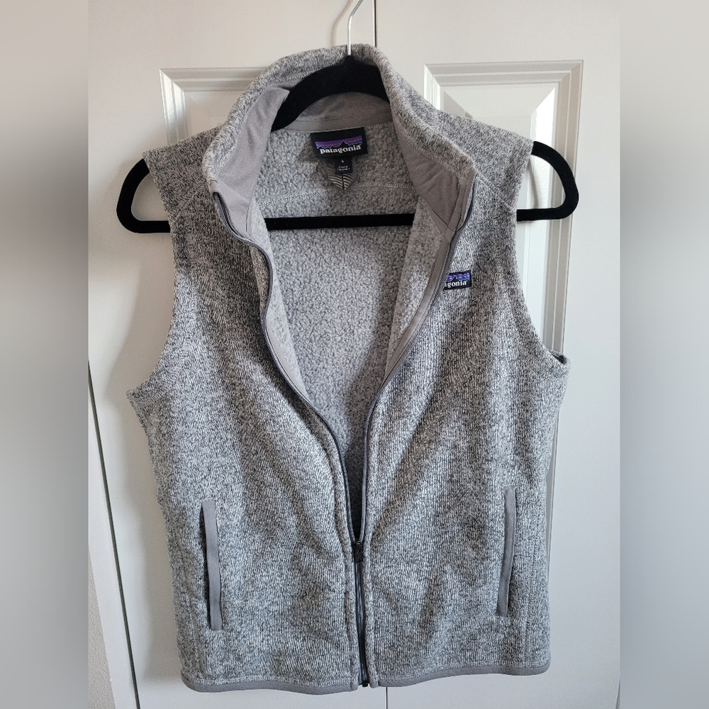 Grey patagonia better sweater vest size S